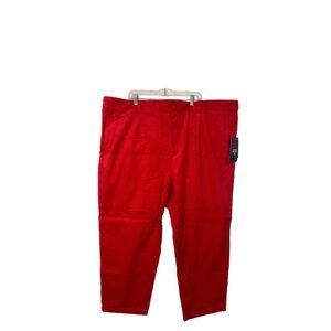 Rowing Blazers Men’s Red Pleated Corduroy Pants Size 52x32 NWT